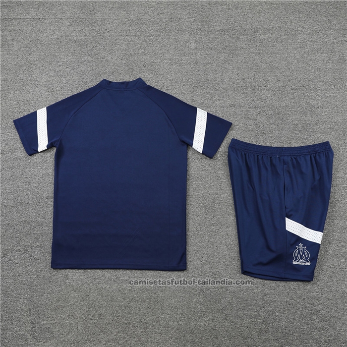 Chandal del Olympique Marsella Manga Corta 22/23 Azul - Pantalon Corto
